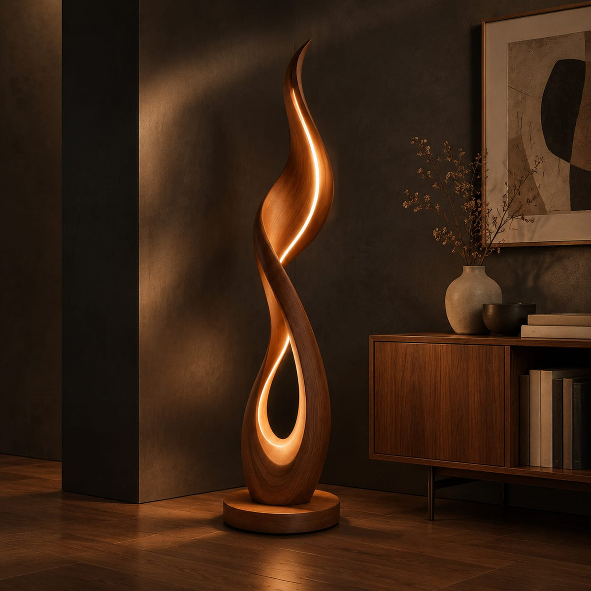 Natural wood grain detail