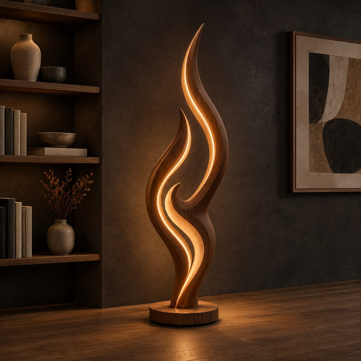 Natural wood grain detail