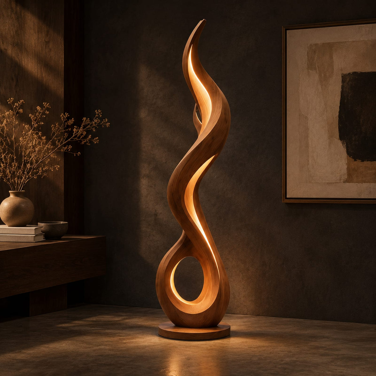 Natural wood grain detail