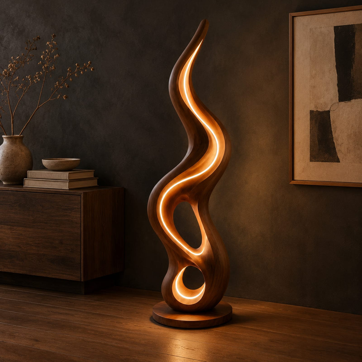 Natural wood grain detail