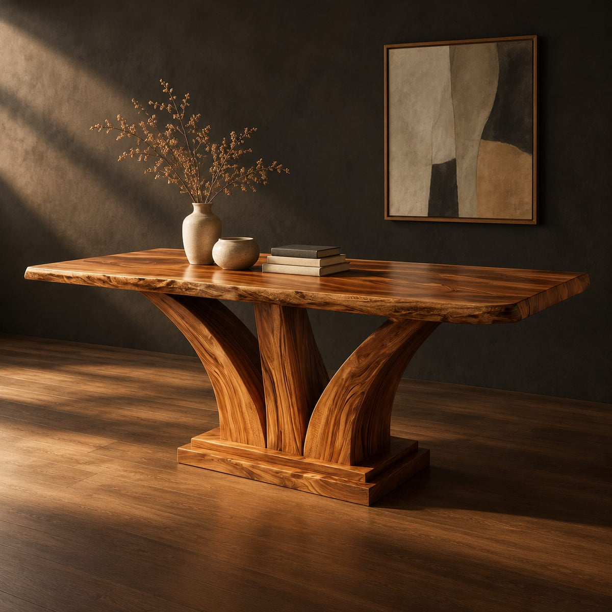 Natural wood grain detail