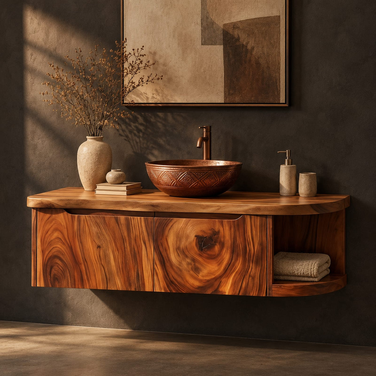 Natural wood grain detail
