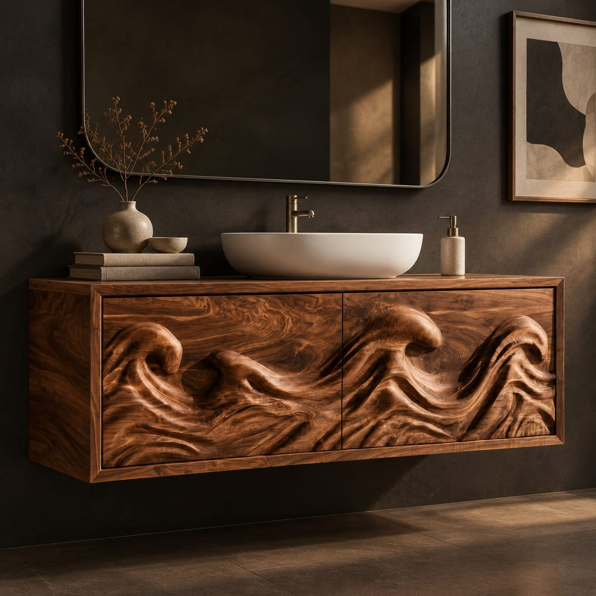 Natural wood grain detail
