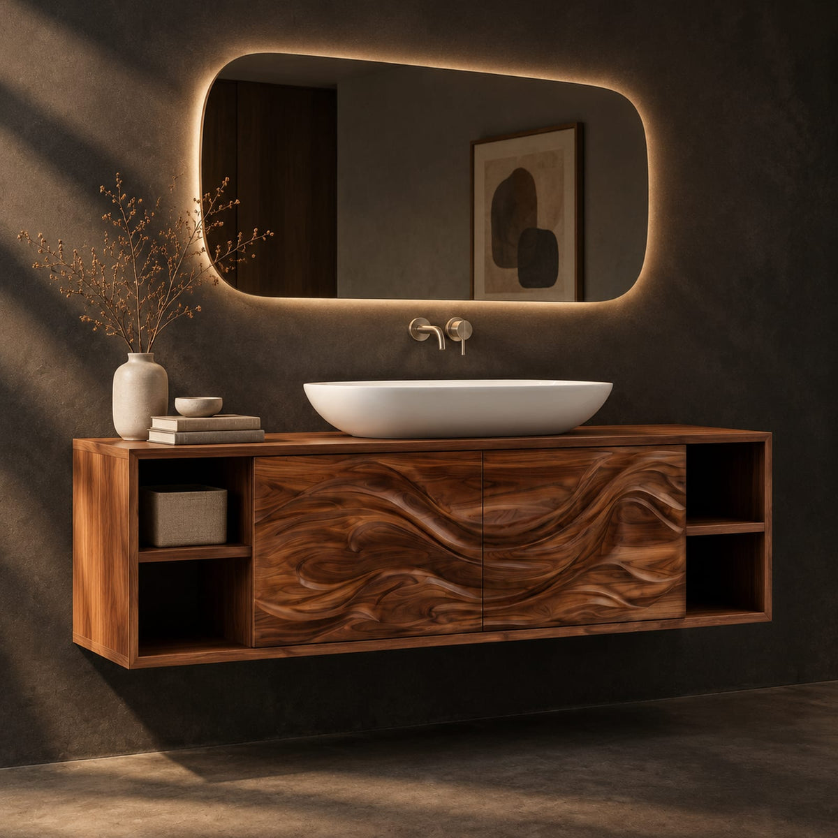 Natural wood grain detail