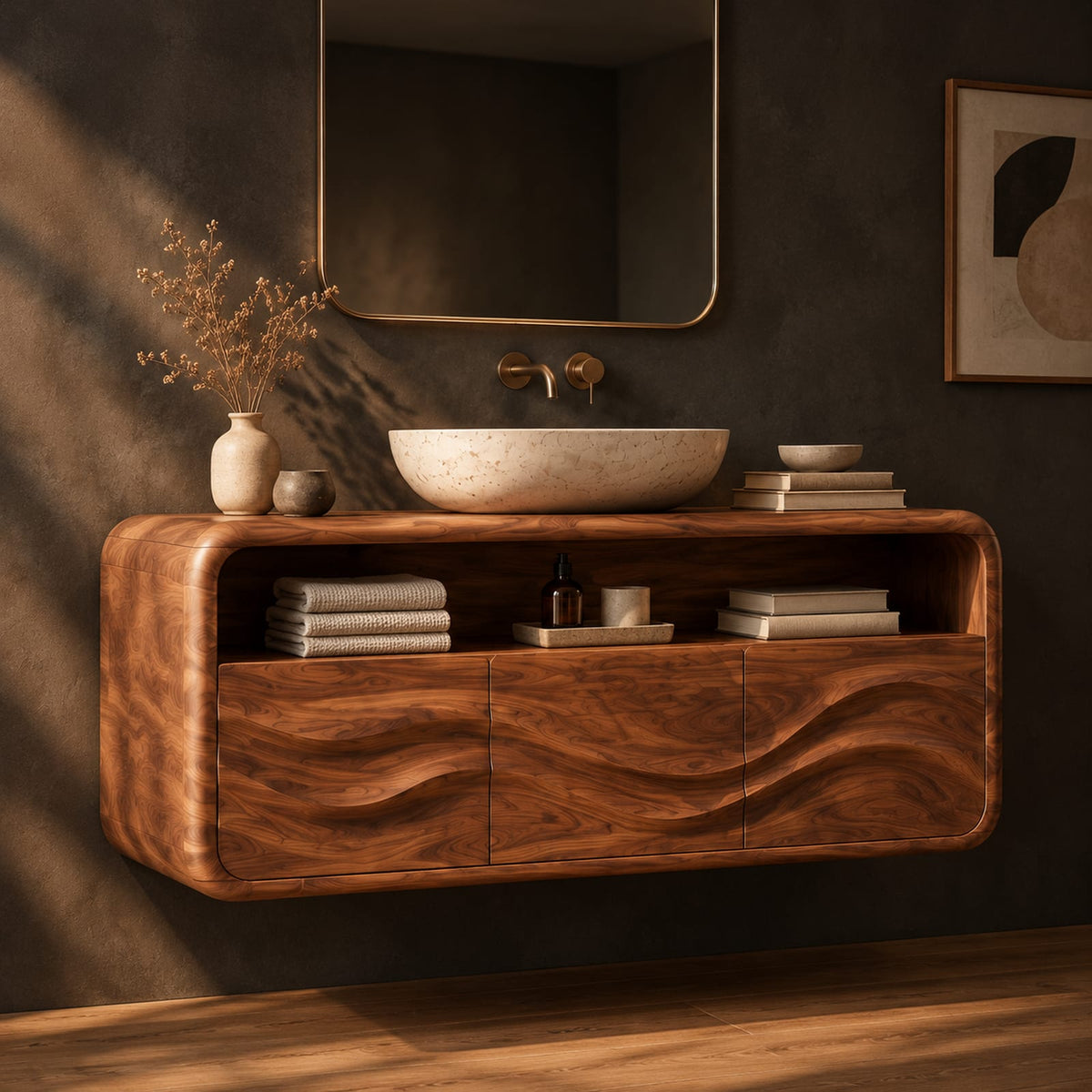 Natural wood grain detail