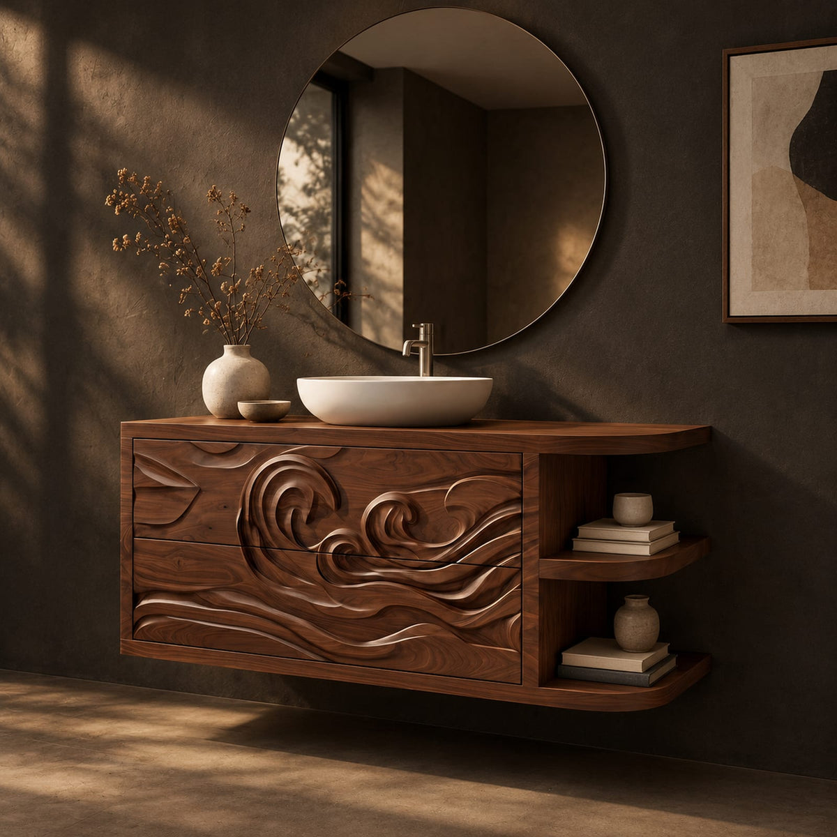 Natural wood grain detail