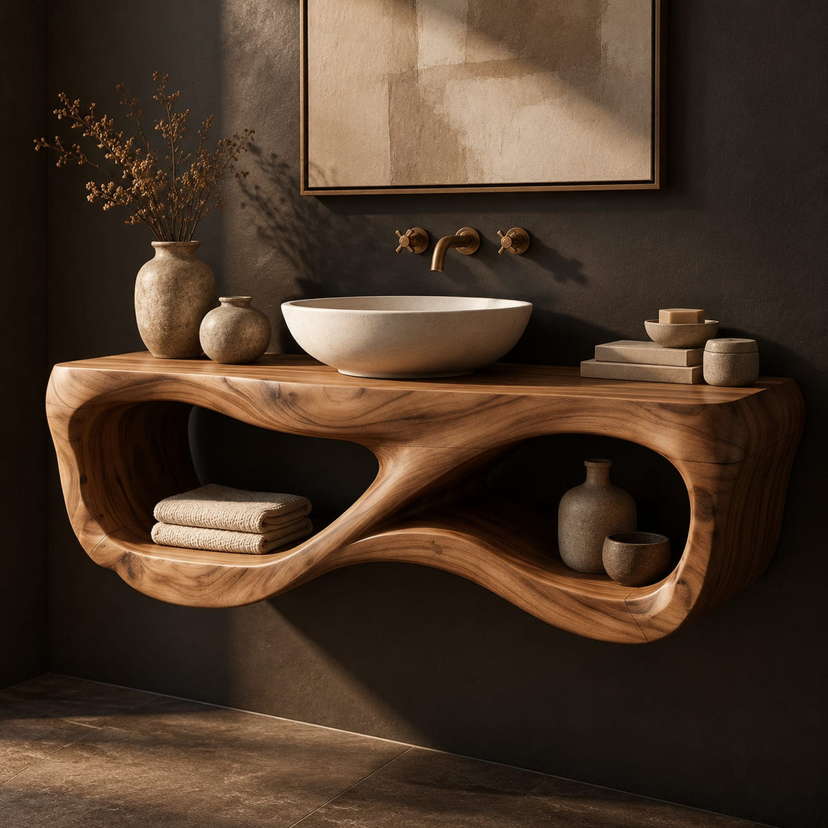 Natural wood grain detail