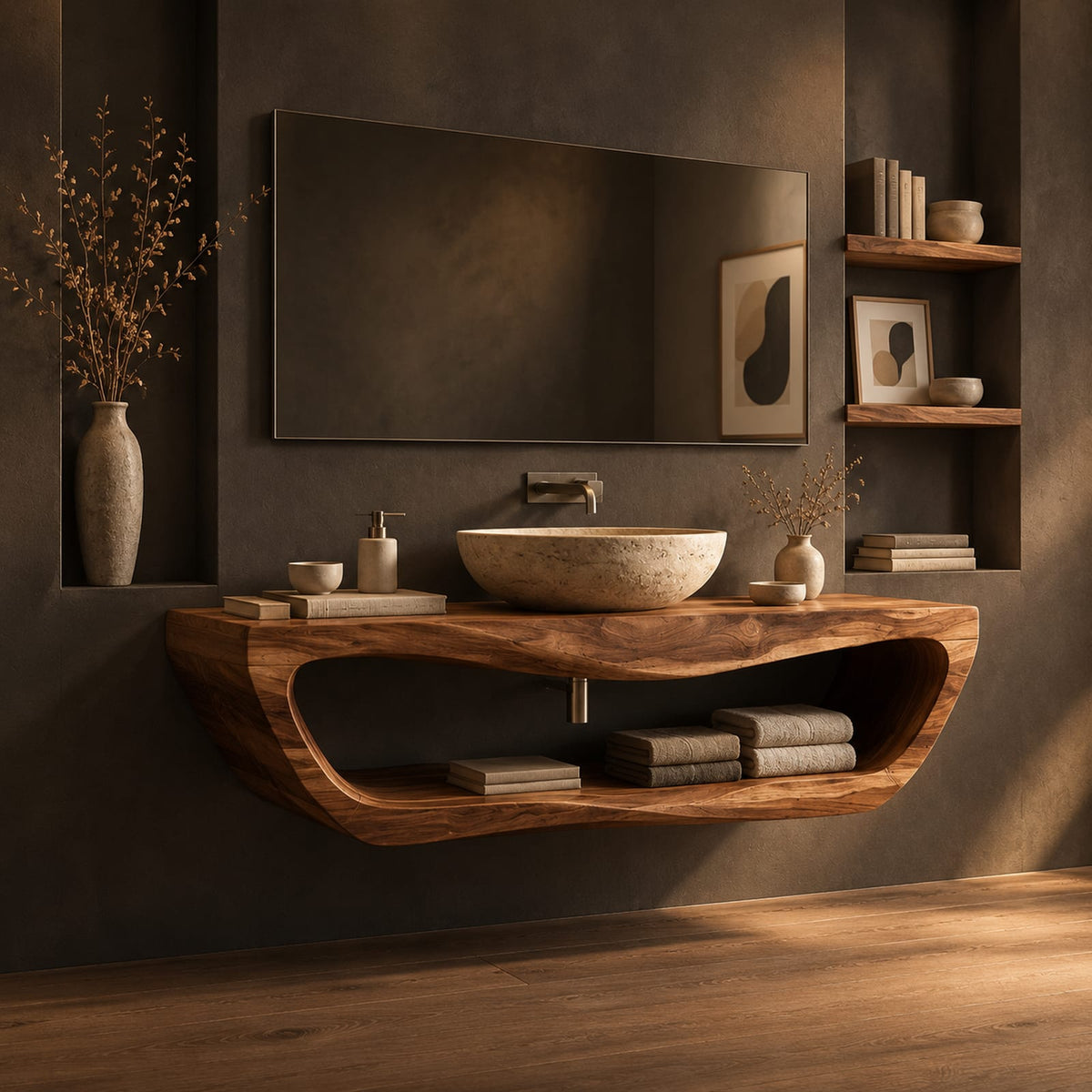 Natural wood grain detail
