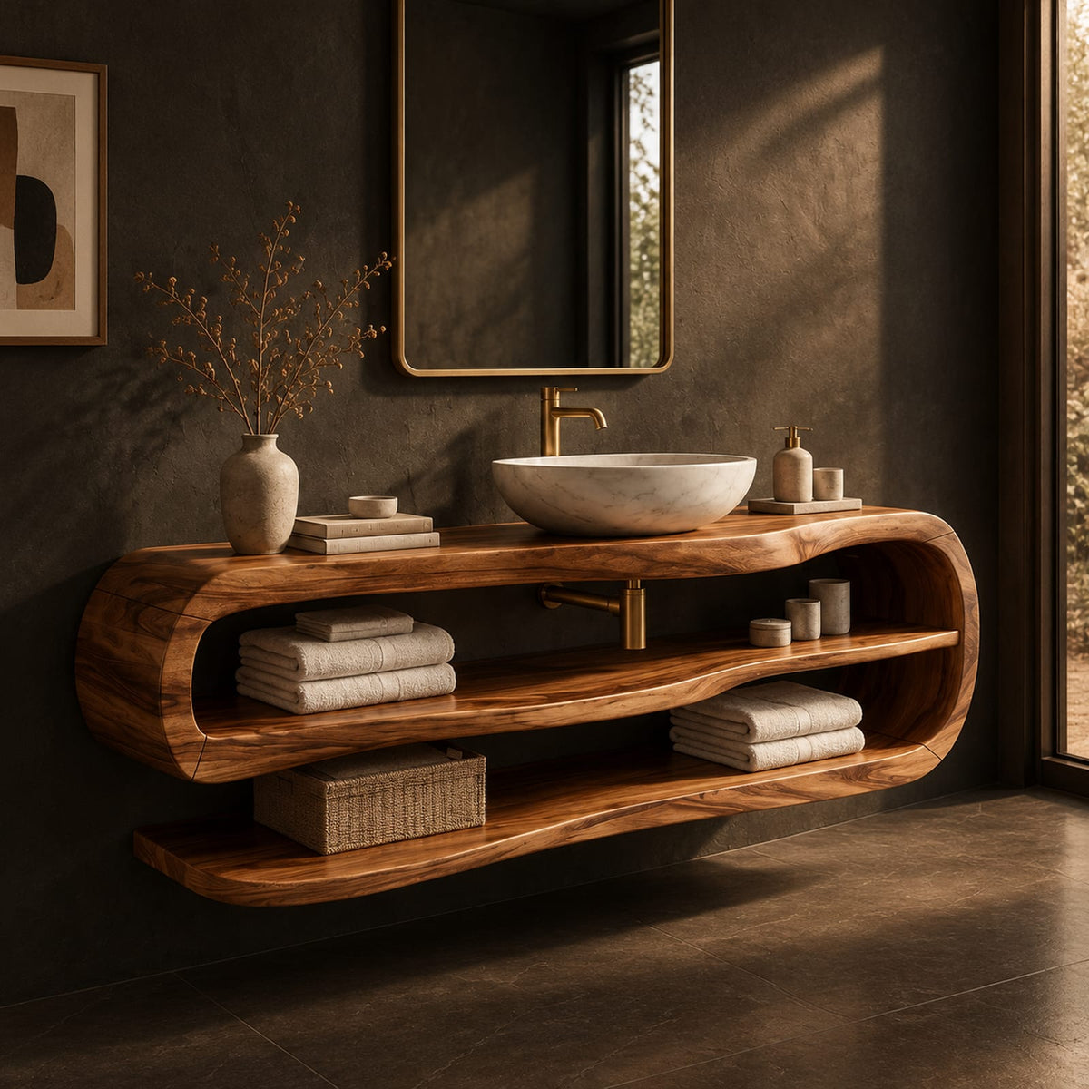 Natural wood grain detail
