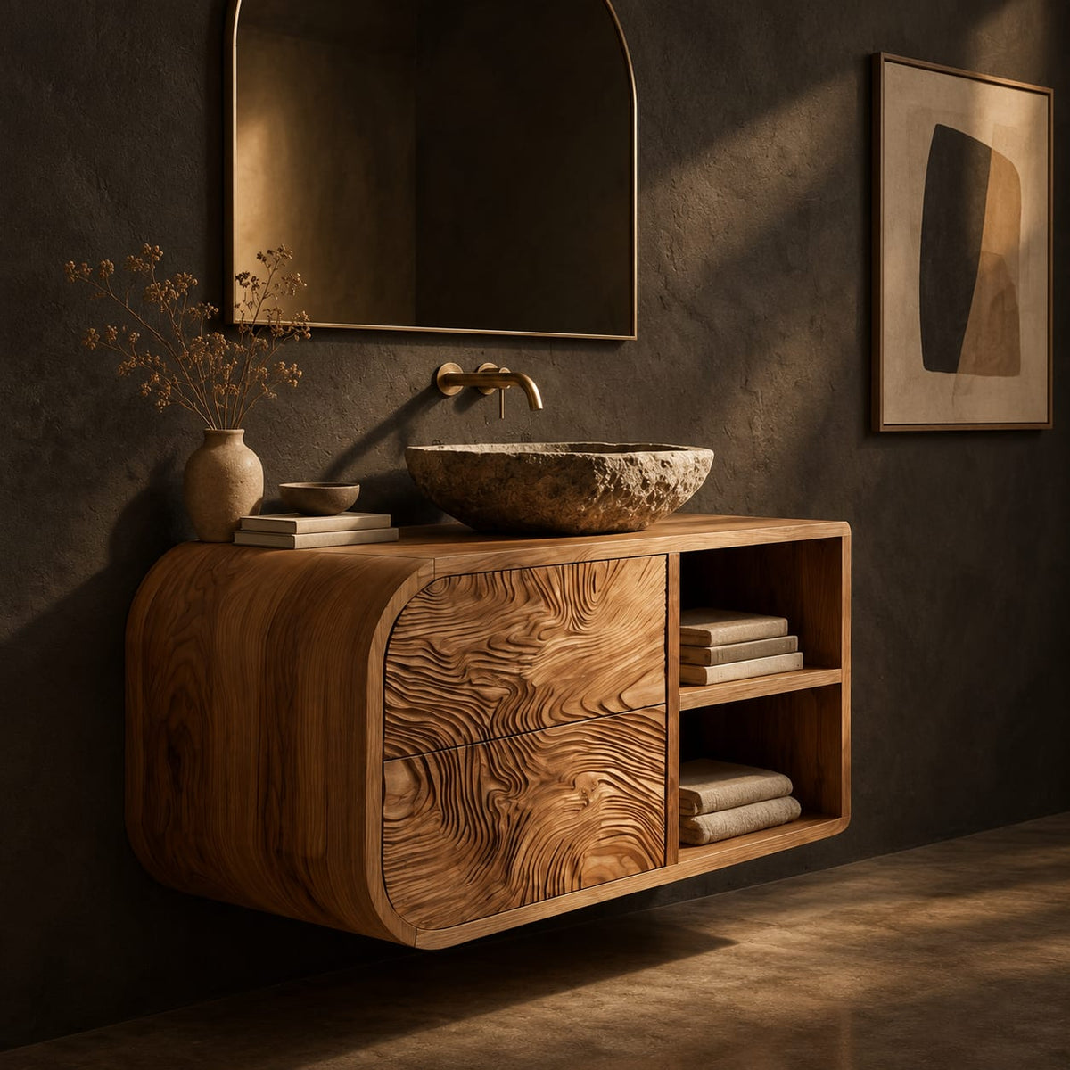 Natural wood grain detail