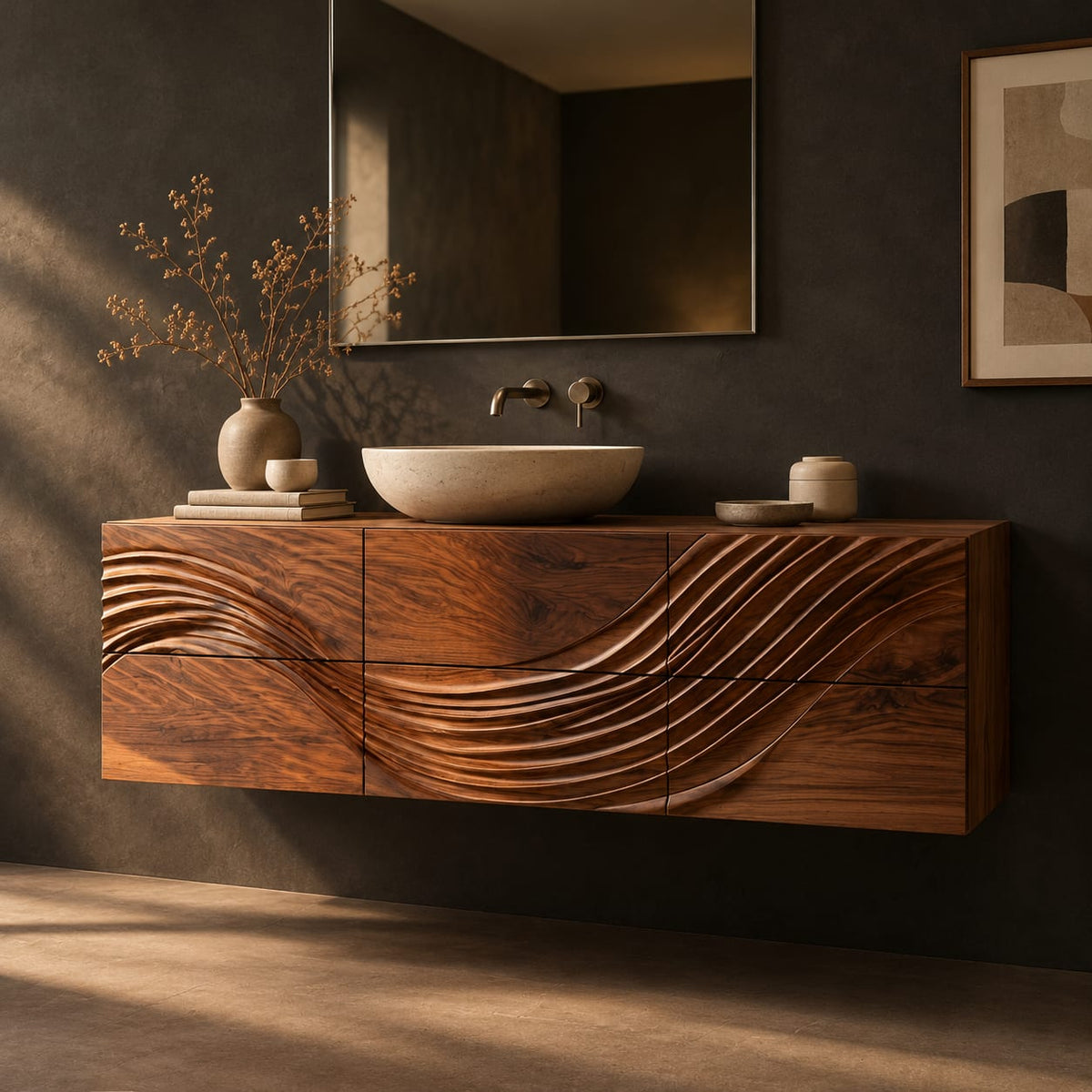 Natural wood grain detail