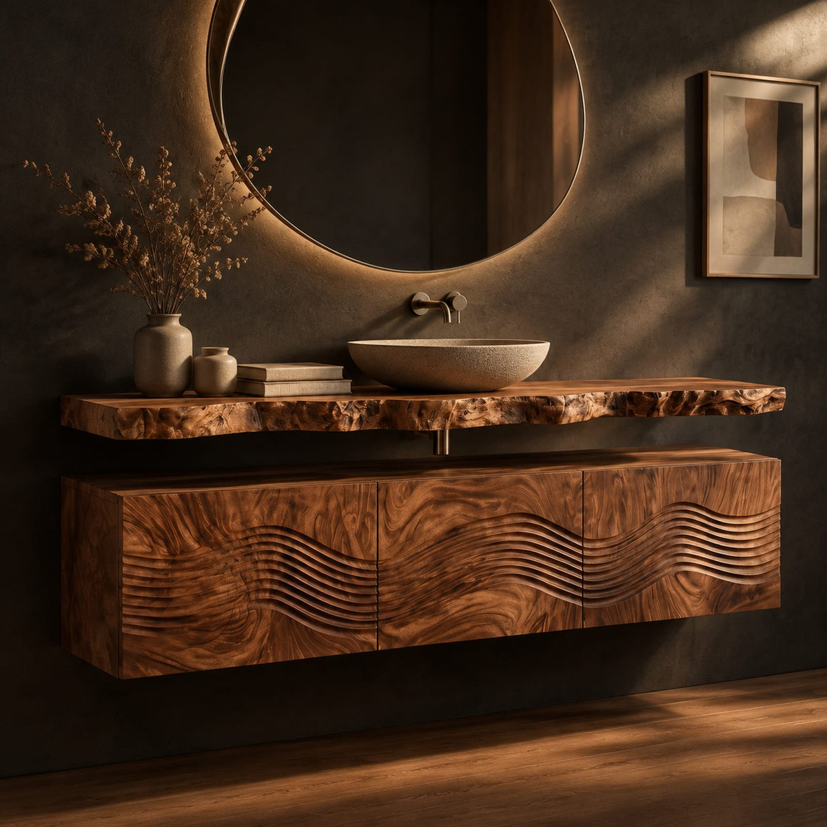 Natural wood grain detail