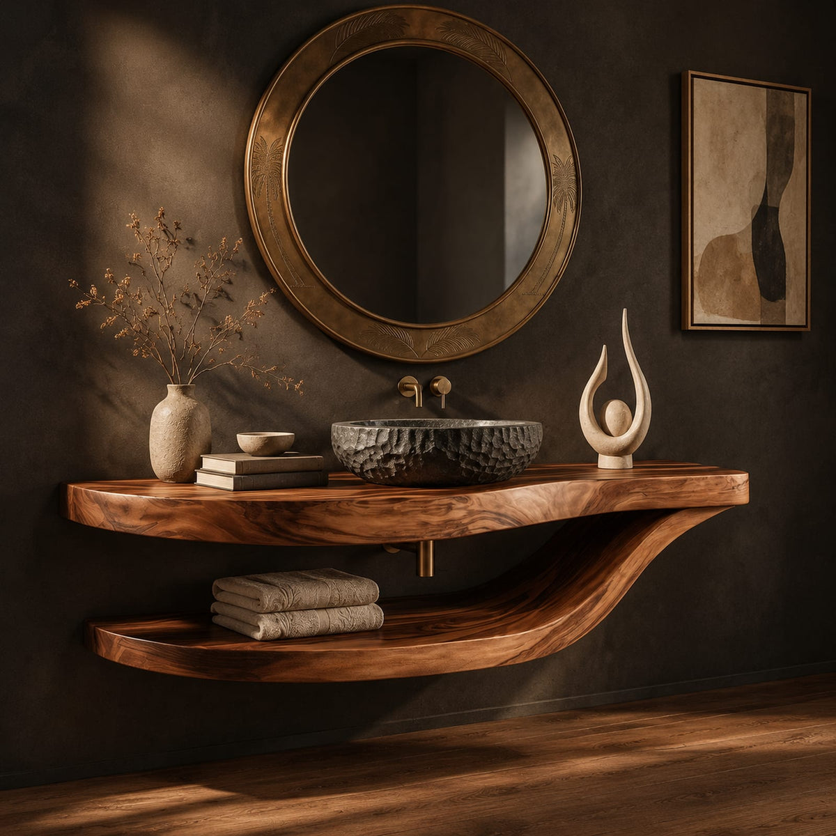 Natural wood grain detail
