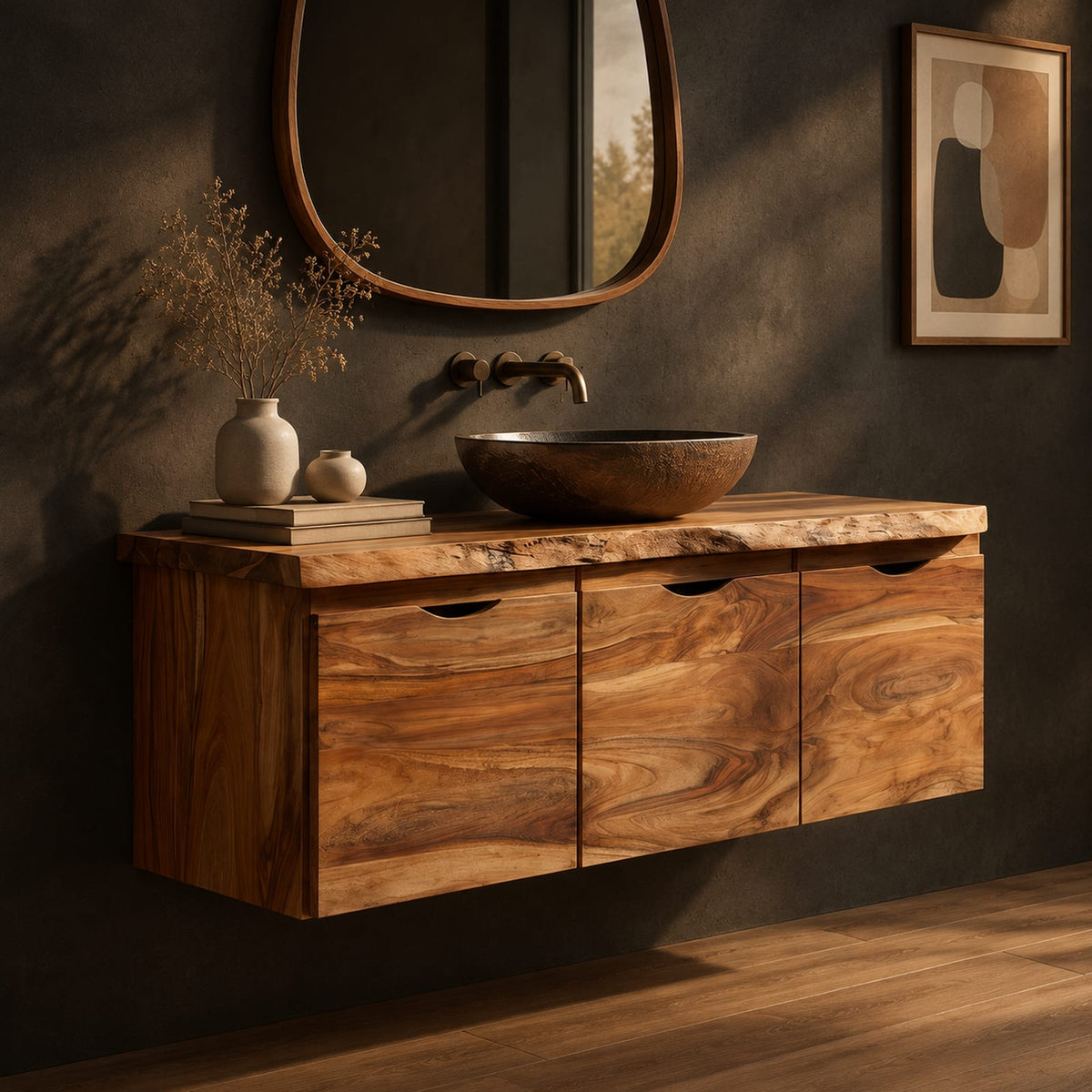 Natural wood grain detail