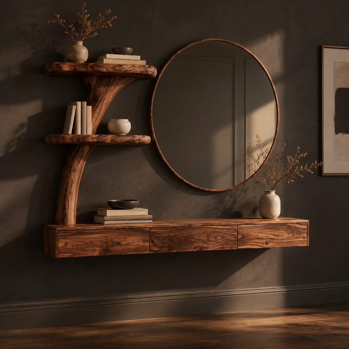 Natural wood grain detail