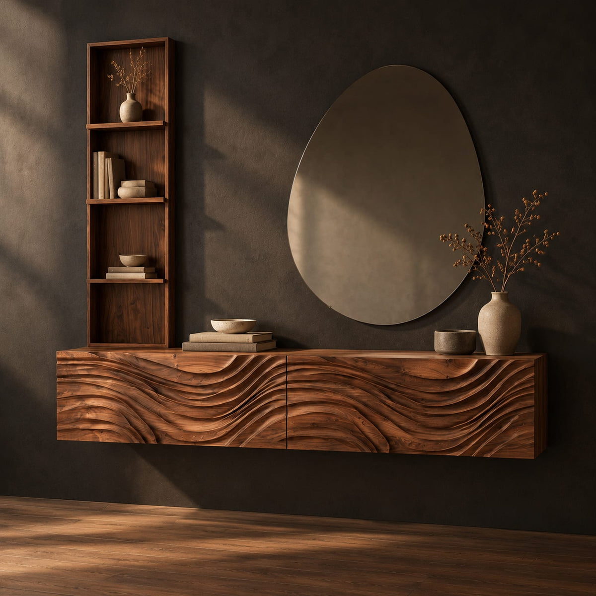 Natural wood grain detail