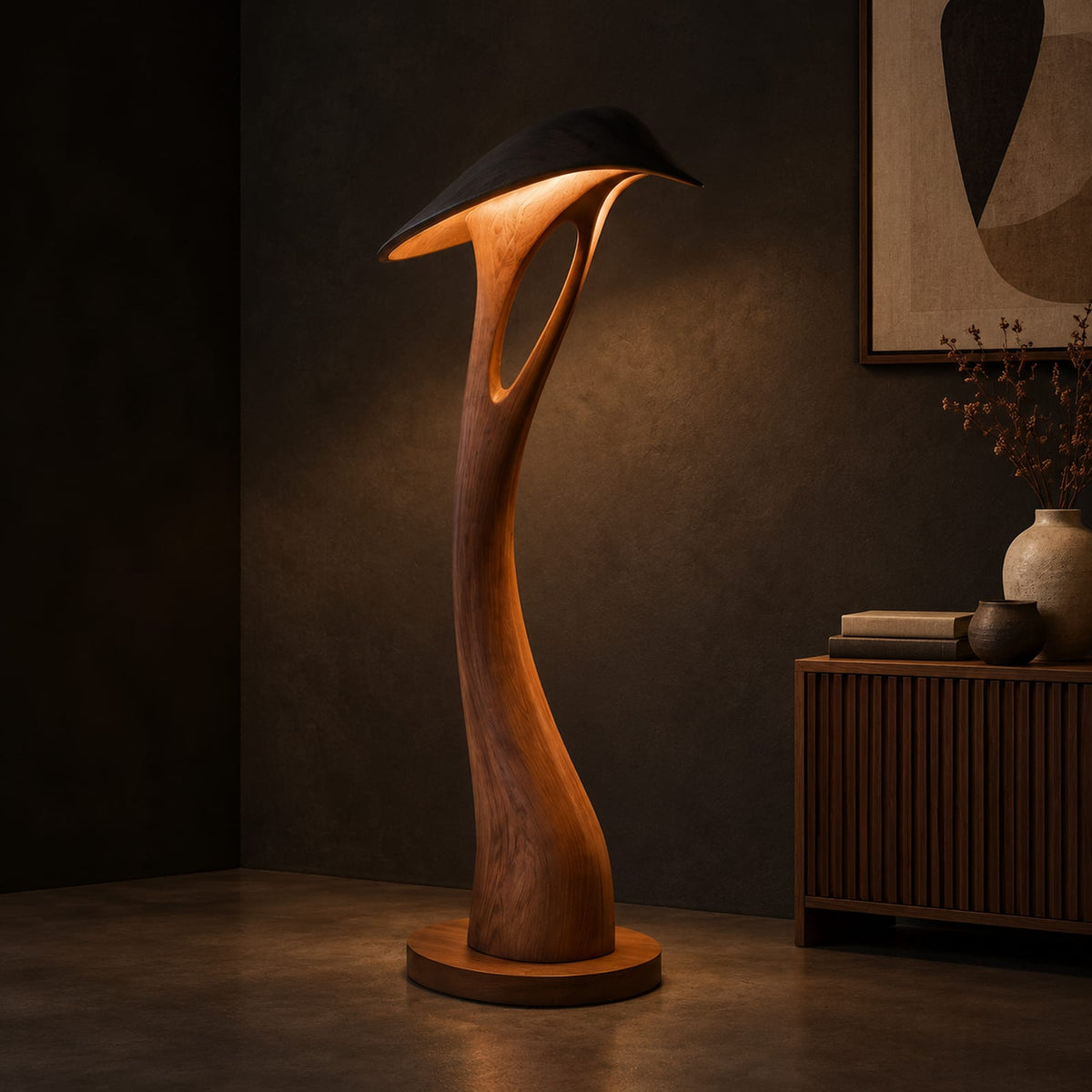 Natural wood grain detail