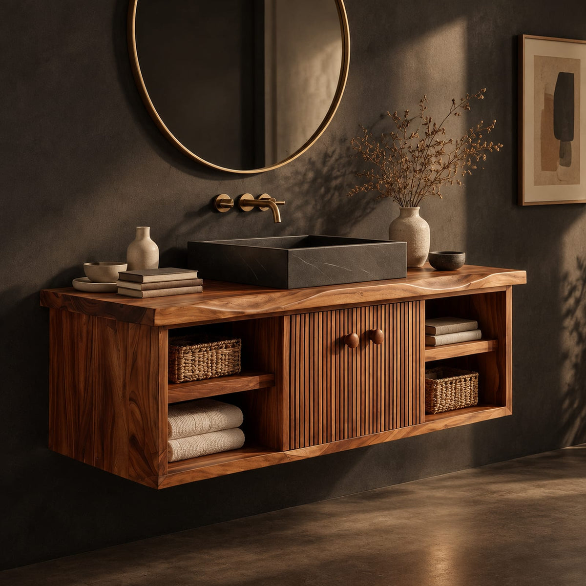 Natural wood grain detail