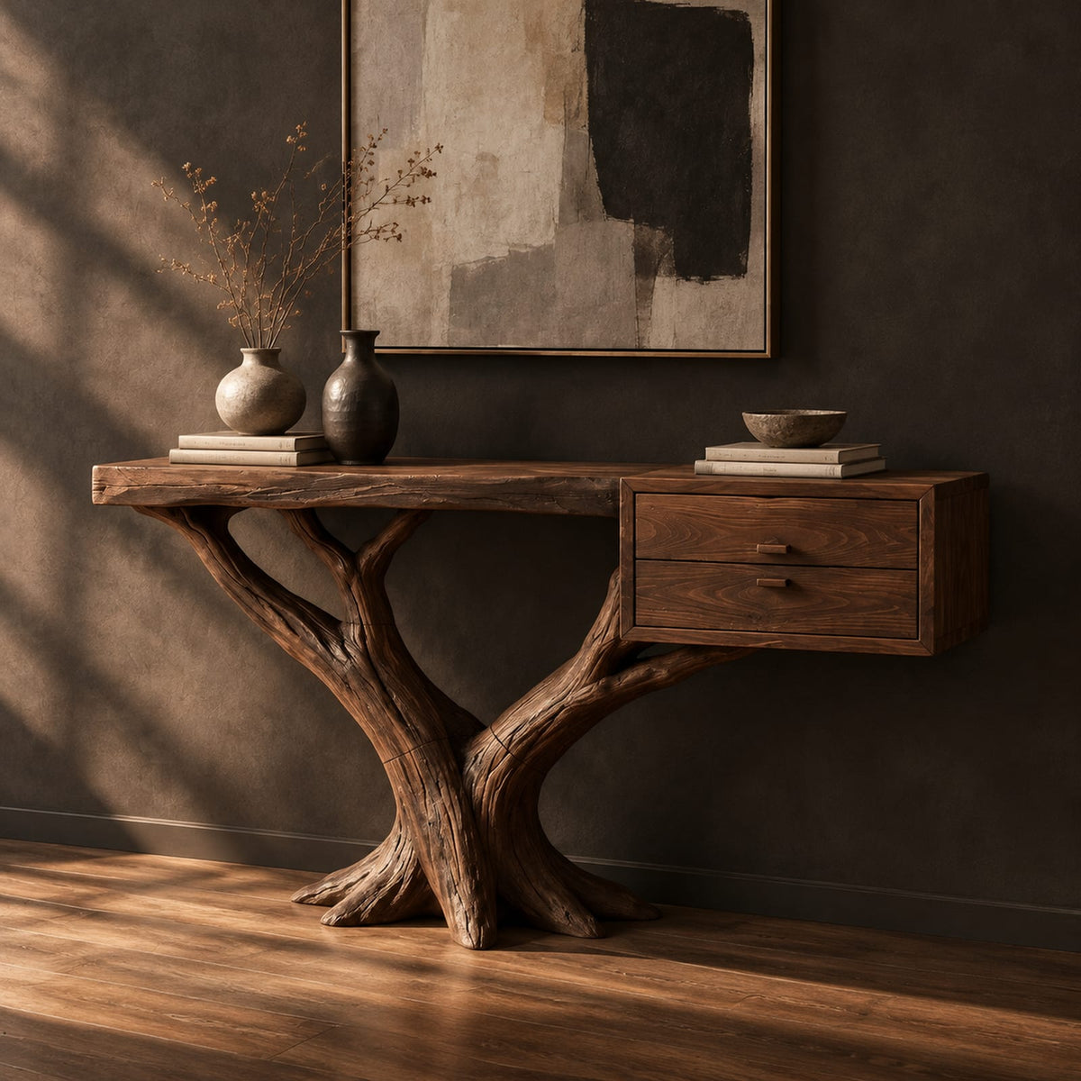 Natural wood grain detail