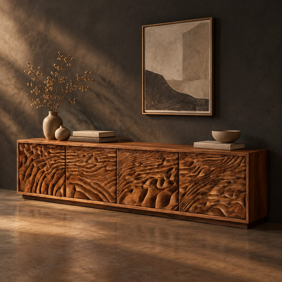 Natural wood grain detail