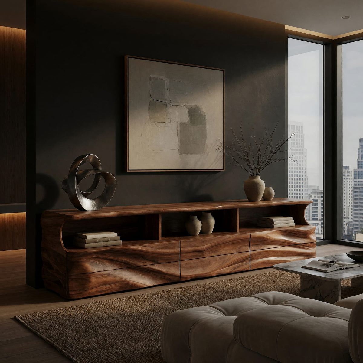 Natural wood grain detail