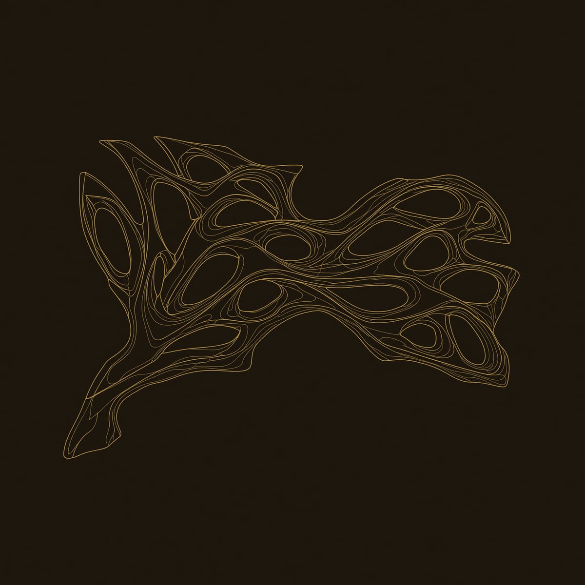 Honey Tone Tree Web Wall Art for a Modern Home dimension diagram