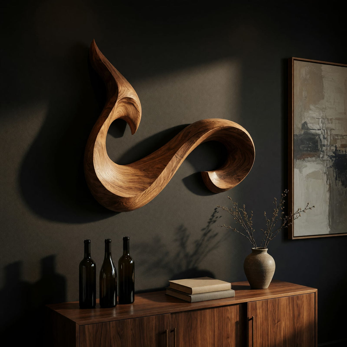 Natural wood grain detail