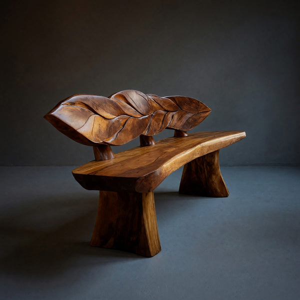 Solid Wood Outdoor Garden Bench Minimalist Solid Entryway Modern Homes