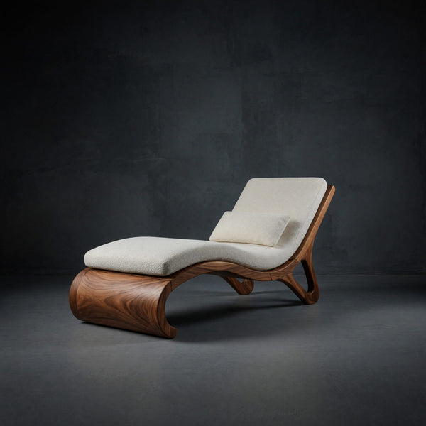 Solid Wood Day Bed Tropical Luxury Daybed Organic Modern Villa
