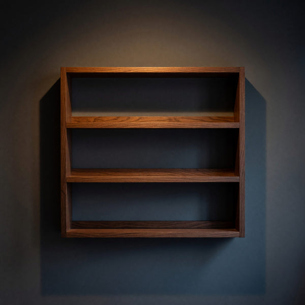 Solid Wood Spice Rack Farmhouse Shelf Kitchen