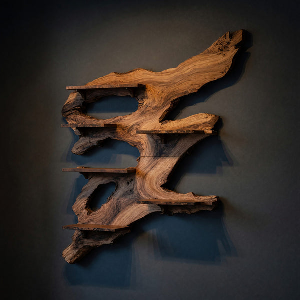 Solid Wood Wine Rack Rustic Furniture Home Bar Wall