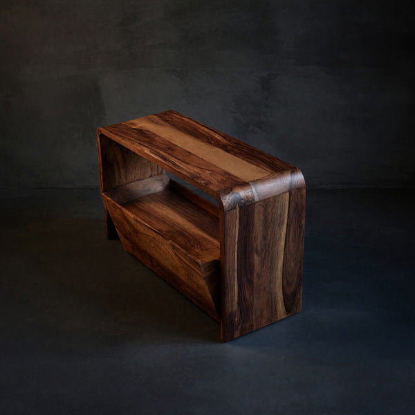 Solid Wood Sofa Arm Table Handcrafted Side Living Room