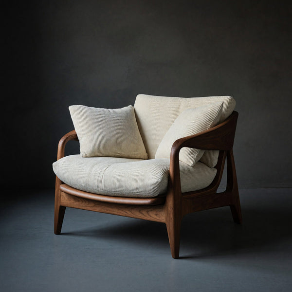 Solid Wood Chair Handcrafted Armchair Living Room Reading Corner