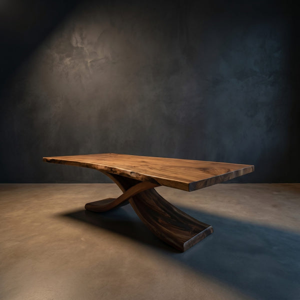 Modern Thick Top Dining Table For Kitchen Dining Area