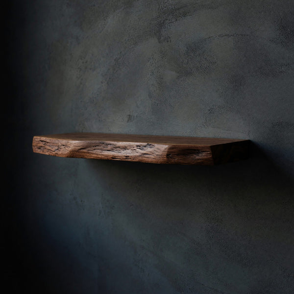 Solid Wood Natural Wood Floating Shelves Handcrafted Solid Shelf Living Room