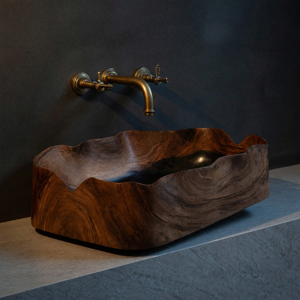 Solid Wood Sink Vanity Farmhouse Solid Bathroom