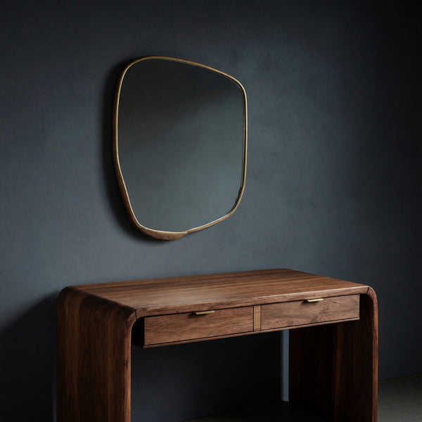 Solid Wood Dressing Table Sculptural Vanity Bedroom