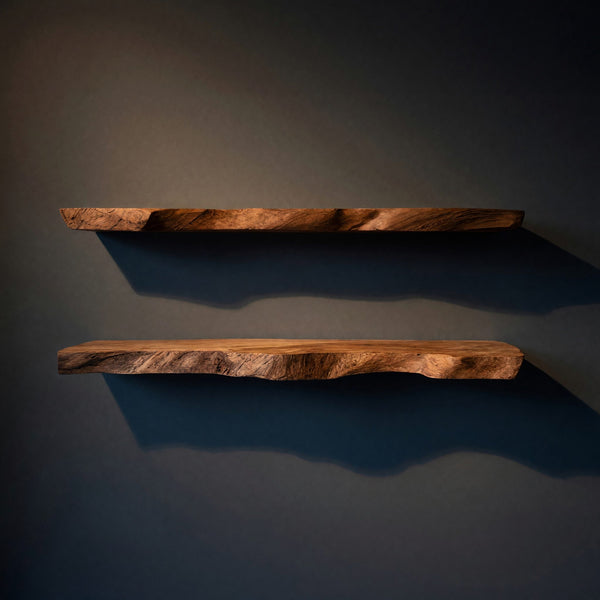 Solid Wood Natural Wood Floating Shelves Handcrafted Shelf Entryway Christmas