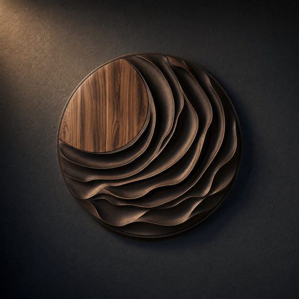Modern Sculptural Wall Art For Mountain Retreat Interior