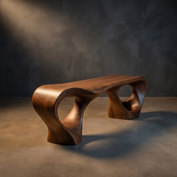 Modern Looped Frame Bench For Hallway Interior Space
