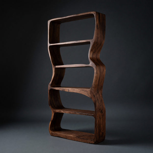 Solid Wood Standing Shelf Living Room Display