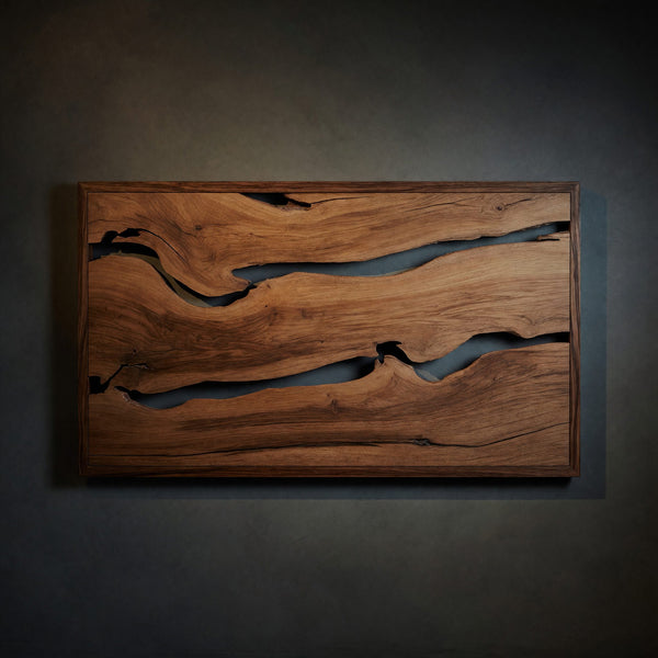 Solid Wood Headboard Live Edge With Natural Woodgrain
