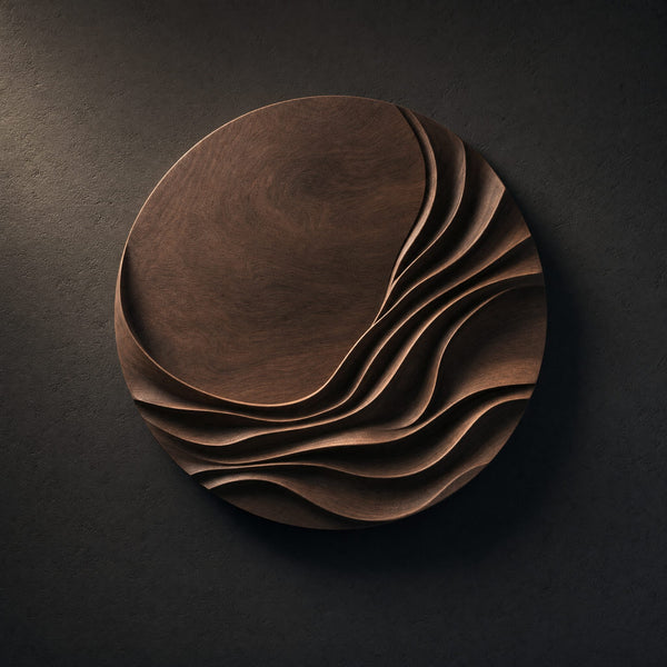 Minimalist Organic Wall Sculpture For Entry Hall Interior
