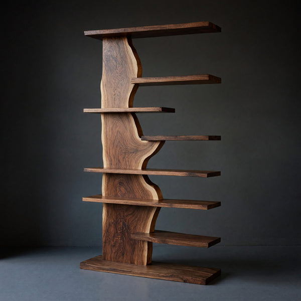 Solid Wood Standing Shelf Living Room, III