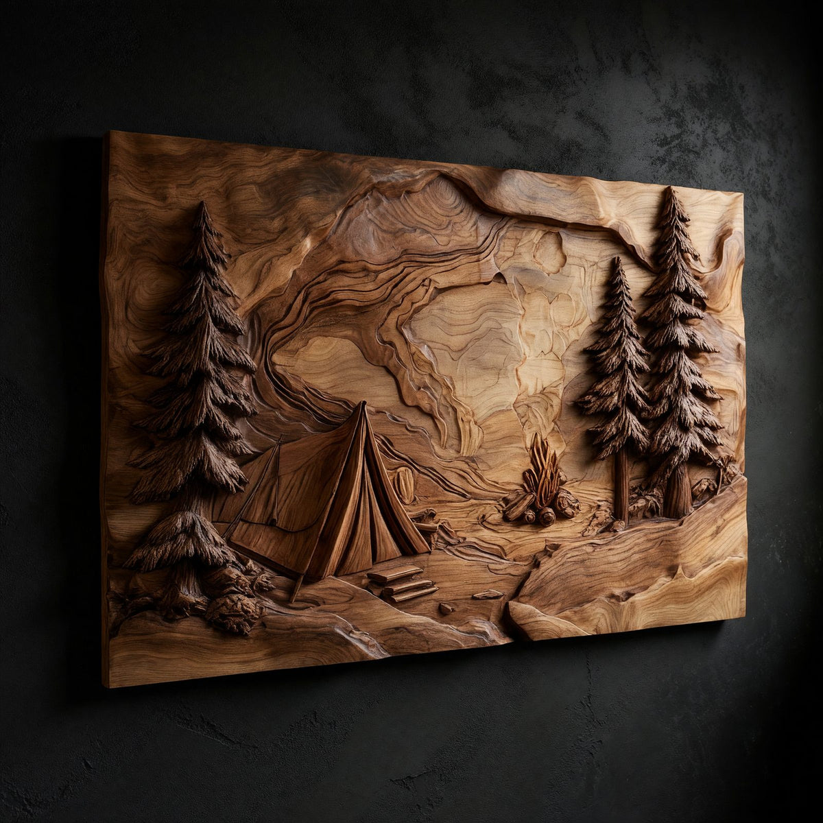 Natural wood grain detail