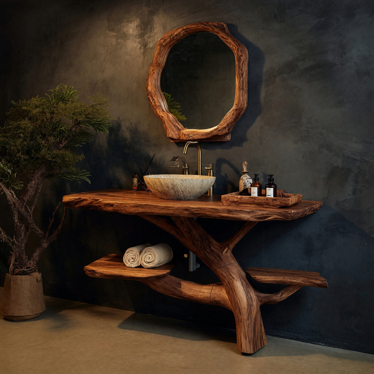 Natural wood grain detail