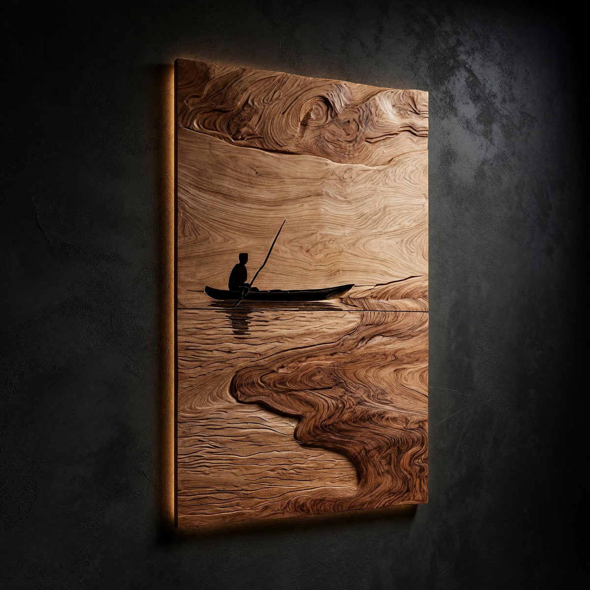 Natural wood grain detail