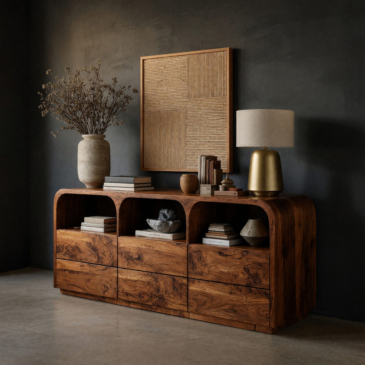 Natural wood grain detail