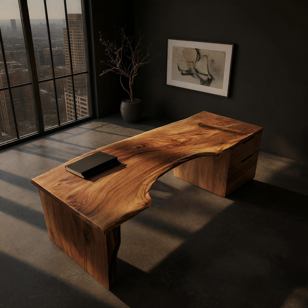 Natural wood grain detail