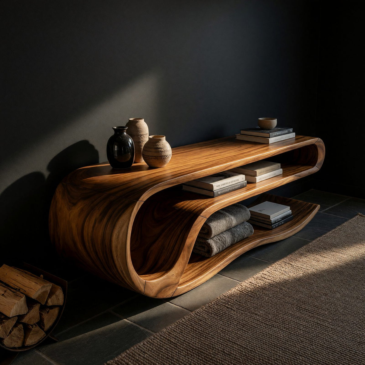 Natural wood grain detail